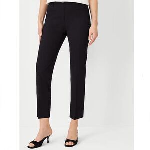 ANN TAYLOR The Cotton Crop Pant Dress Pants Black Size 6